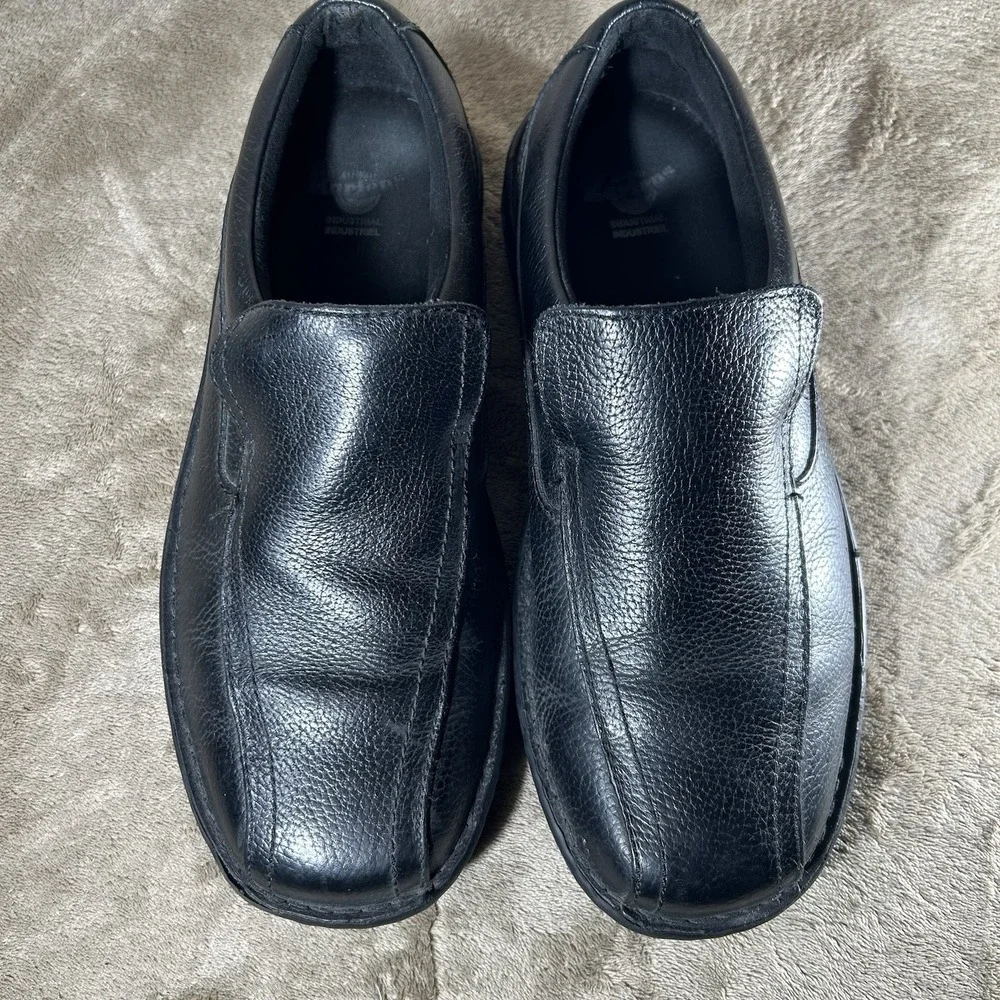 Dr Martens Norfolk Industrial Mens 10 Black Leather Slip Resistant Work Shoes